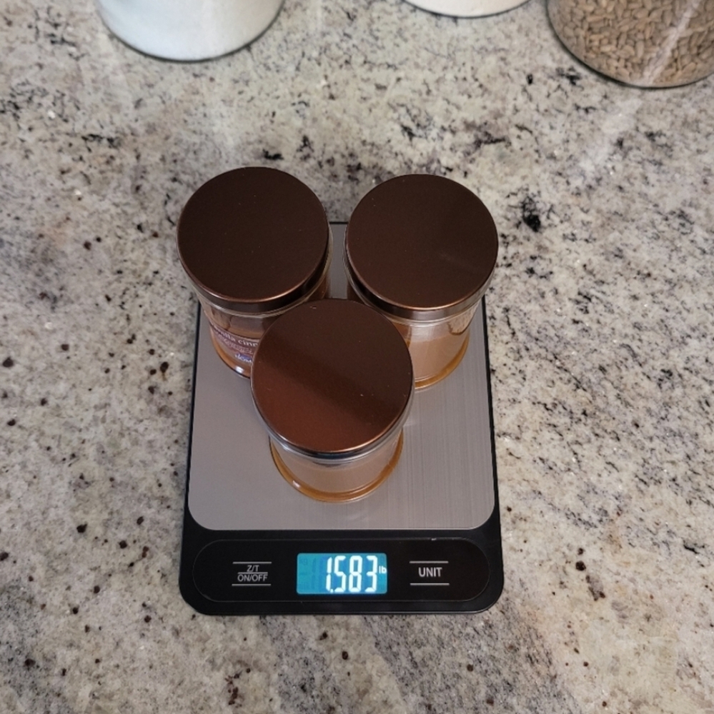 3/$5 Scented Glass Covered Jar Vanilla Cinnamon Brûlée 3.5oz Candles - Picture 5 of 13